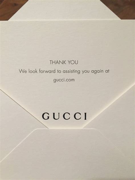 gucci gift card policy|Gucci thank you card.